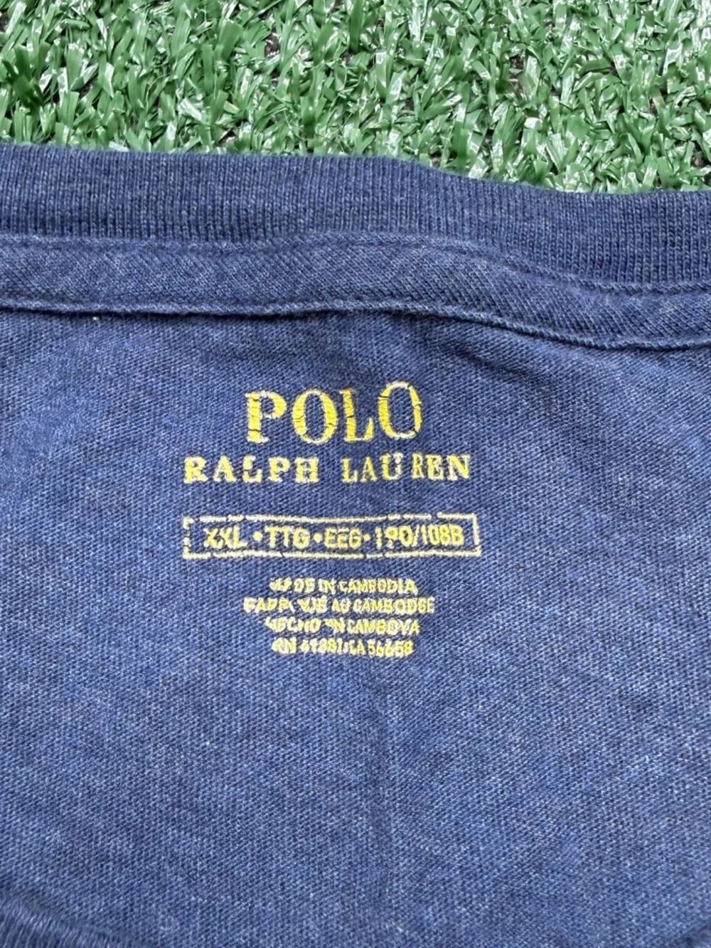 Polo Ralph Lauren T Shirt Mens Size 2XL Blue Short Sleeve Pony Logo
